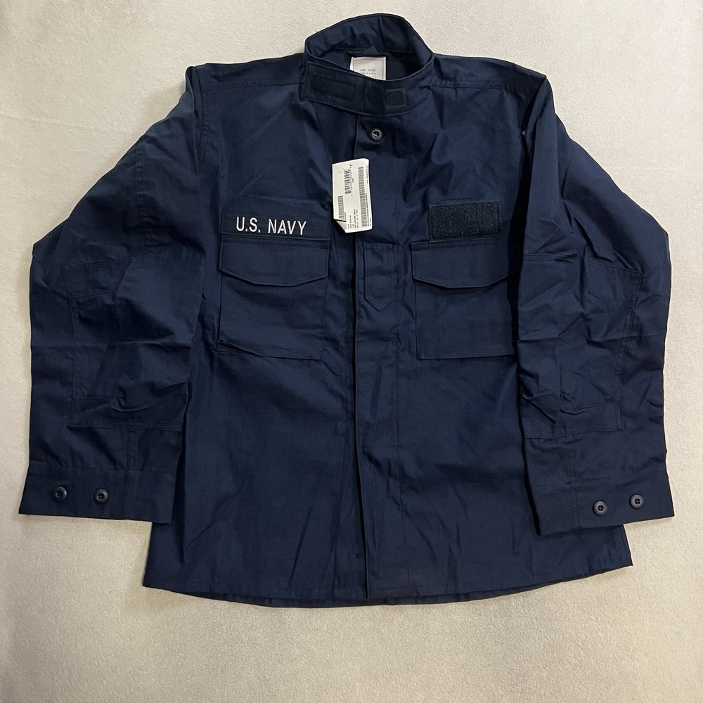 US Navy Coat L Reg Two-Piece 2POC Flame Resistant FR Class 1 Blue Blouse Uniform